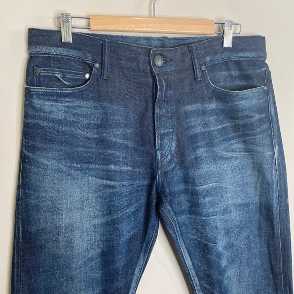 John Elliott Cast 2 Slim Skinny Jeans Iodine Dark Faded Indigo 34 - Picture 7 of 13